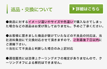 返品・交換について